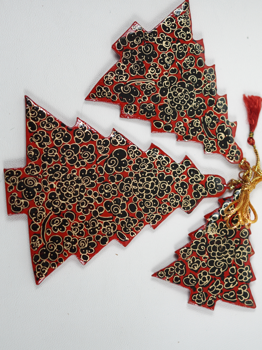 Trees - Handcrafted Paper Mache Christmas Ornaments & Festive Décor - KaarKash
